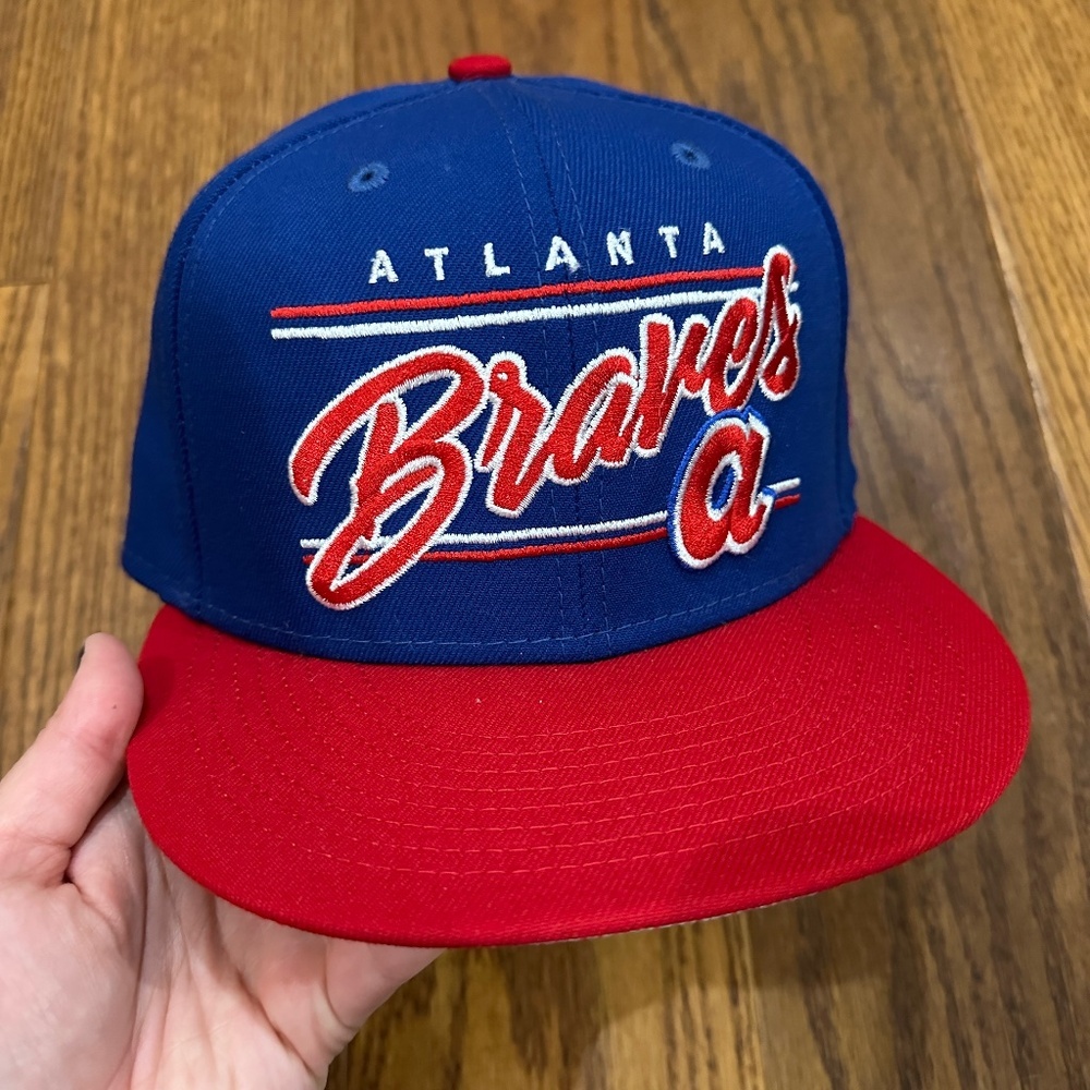 ! Atlanta Braves MLB Baseball Cooperstown Collection Blue New Era Snapback Hat